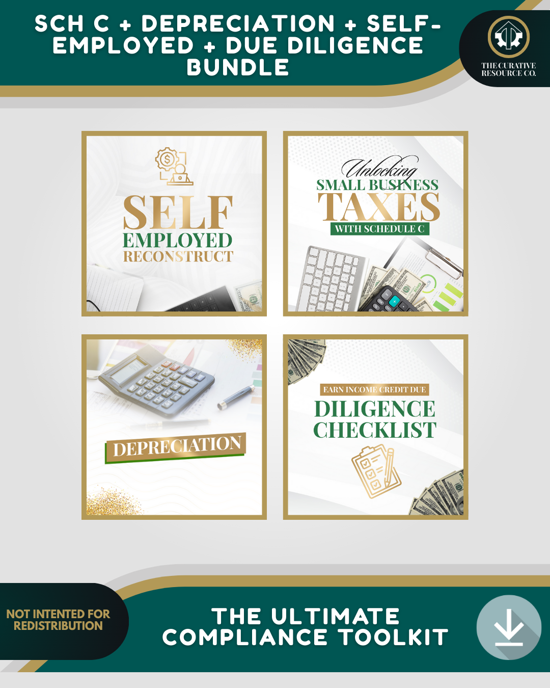 Sch C + Depreciation + Self-Employed + Due Diligence Bundle